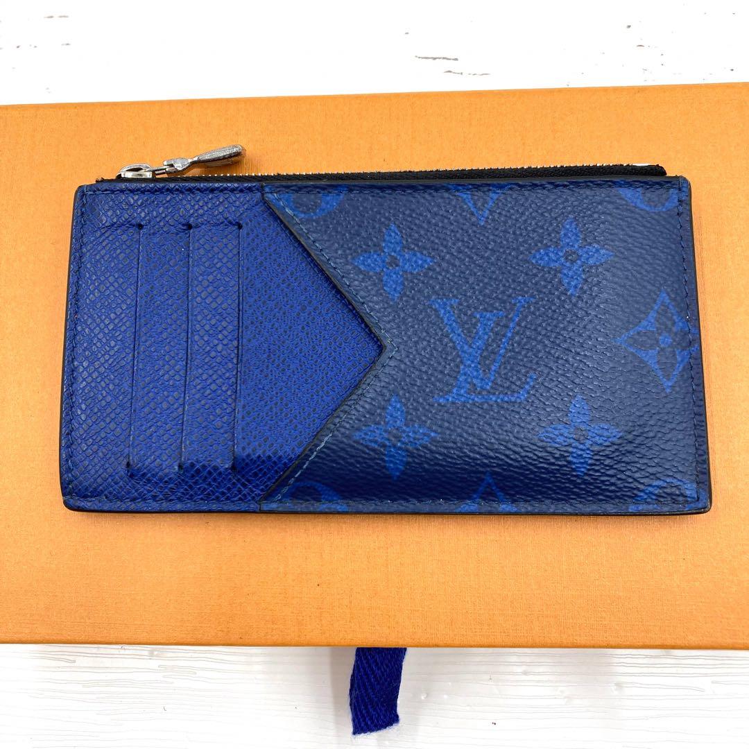 【美品・IC搭載】ルイヴィトン タイガラマ カードホルダー ブルー
