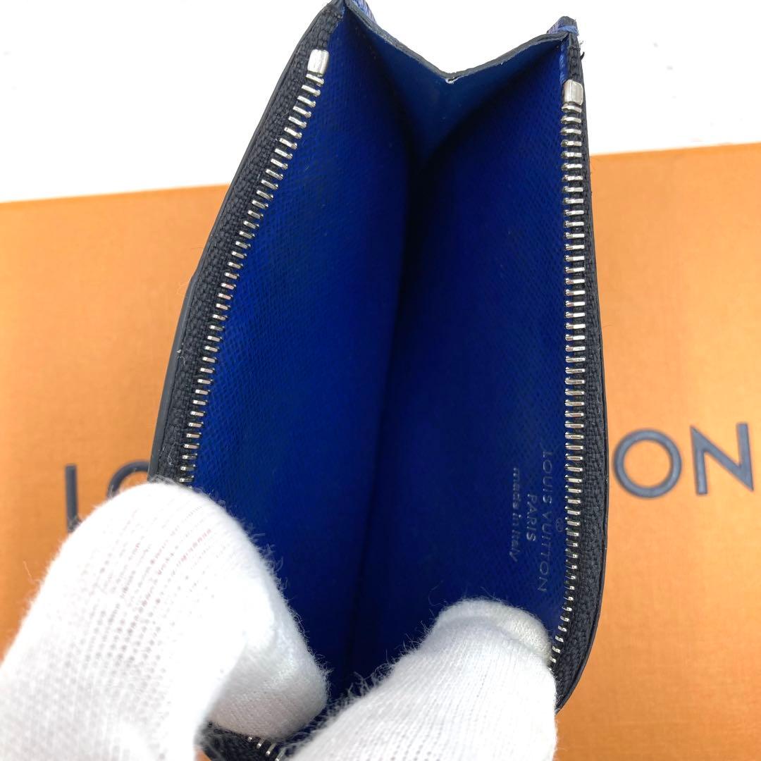 【美品・IC搭載】ルイヴィトン タイガラマ カードホルダー ブルー