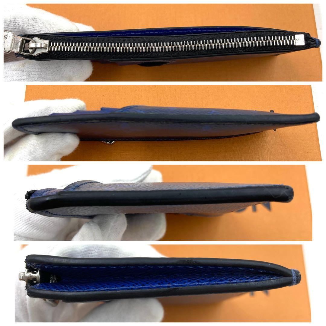 【美品・IC搭載】ルイヴィトン タイガラマ カードホルダー ブルー
