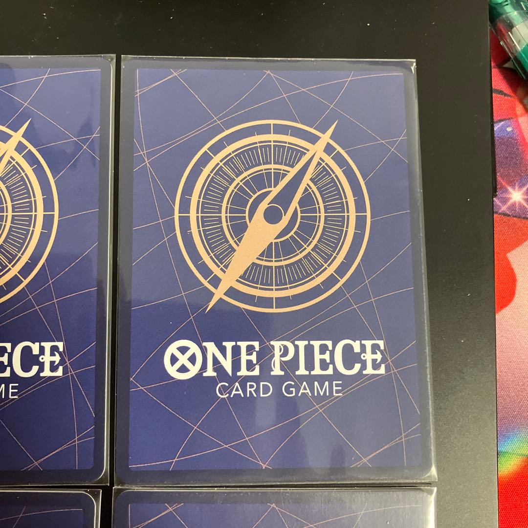 ワンピースカード　ゴムゴムの業火拳銃　レッドロック　パラレル4枚セット