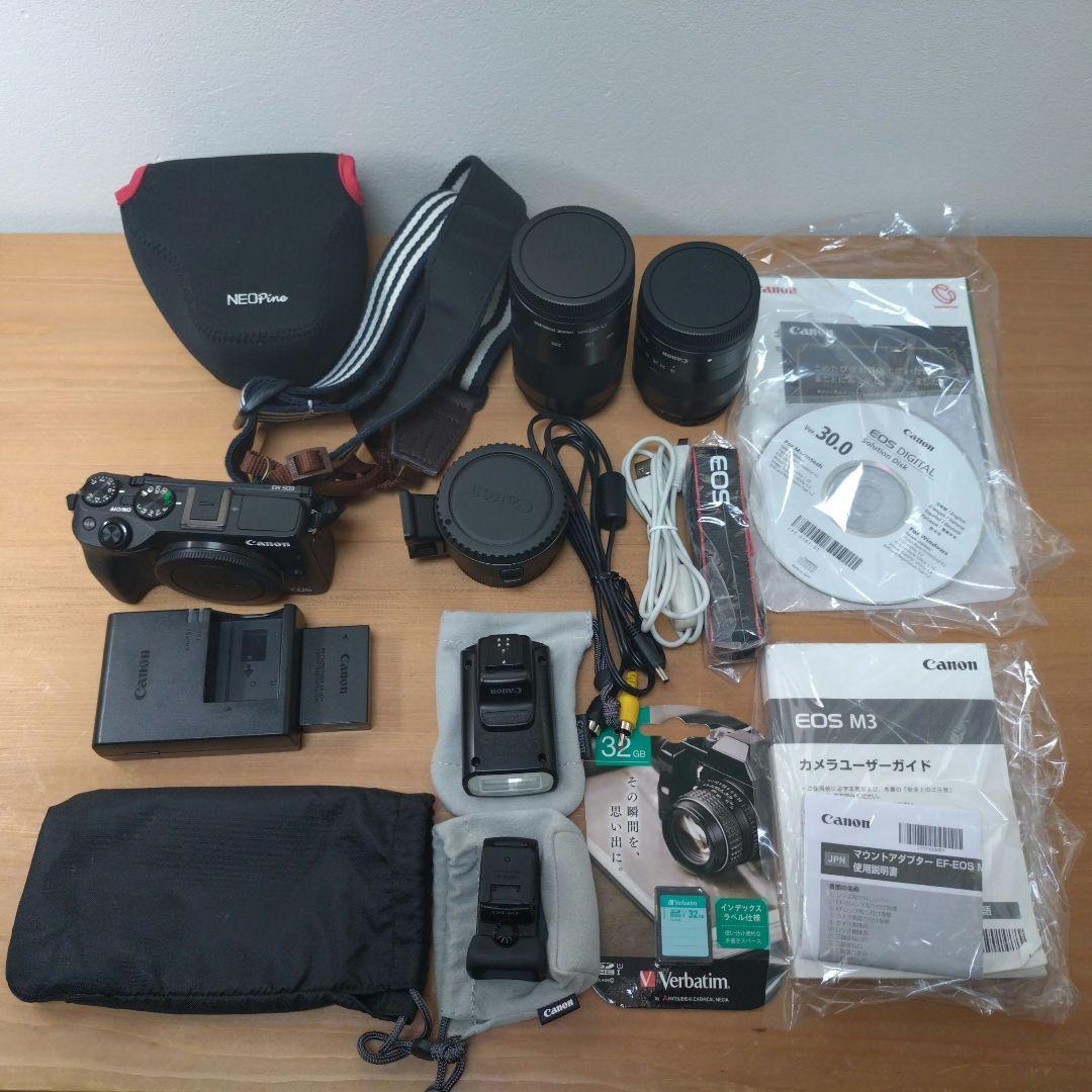 【美品即使用可】CANON EOS M3 ミラーレス一眼カメラ セット