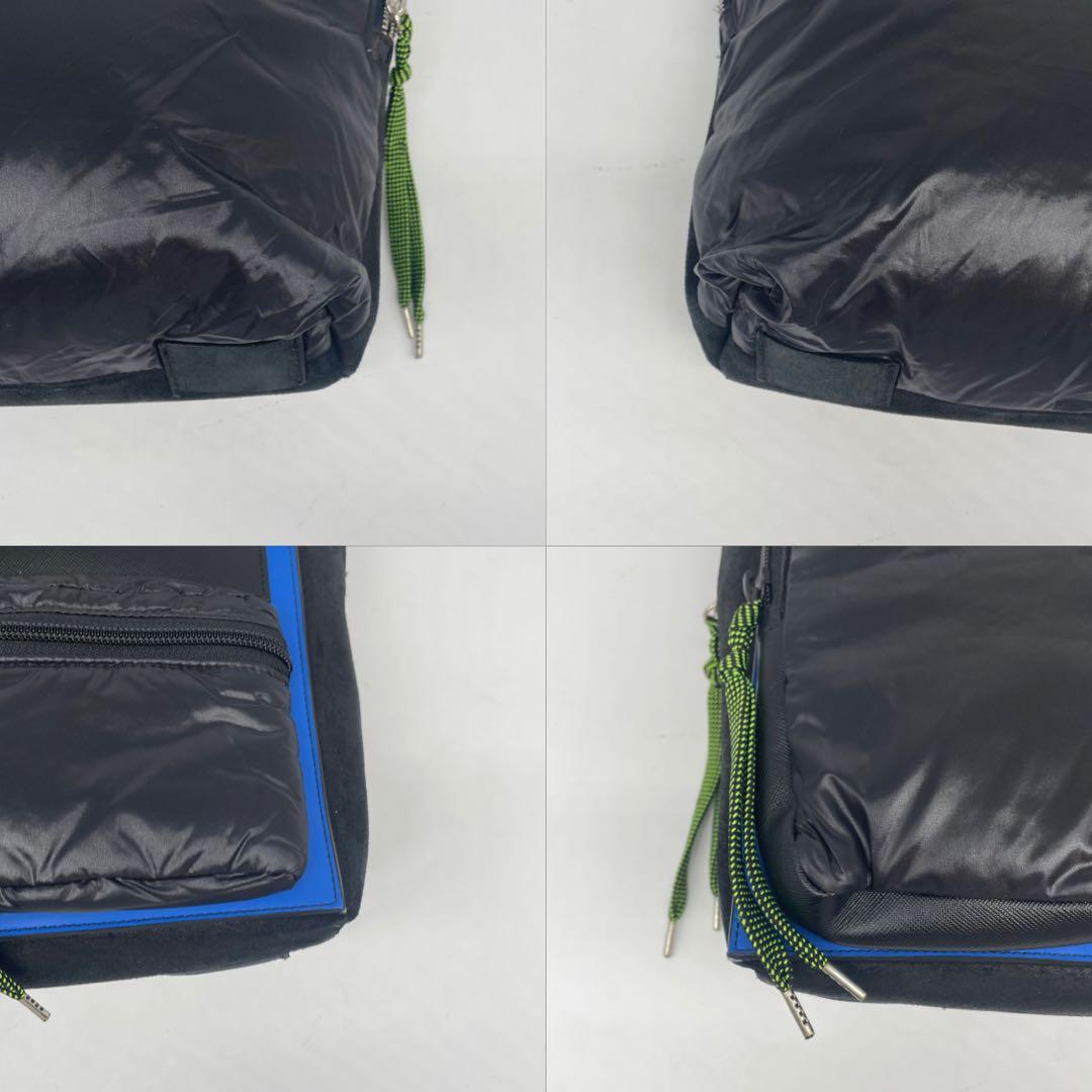 ディースクエアード ショルダーバッグ 斜め掛け スクエア 多収納 ナイロン 黒