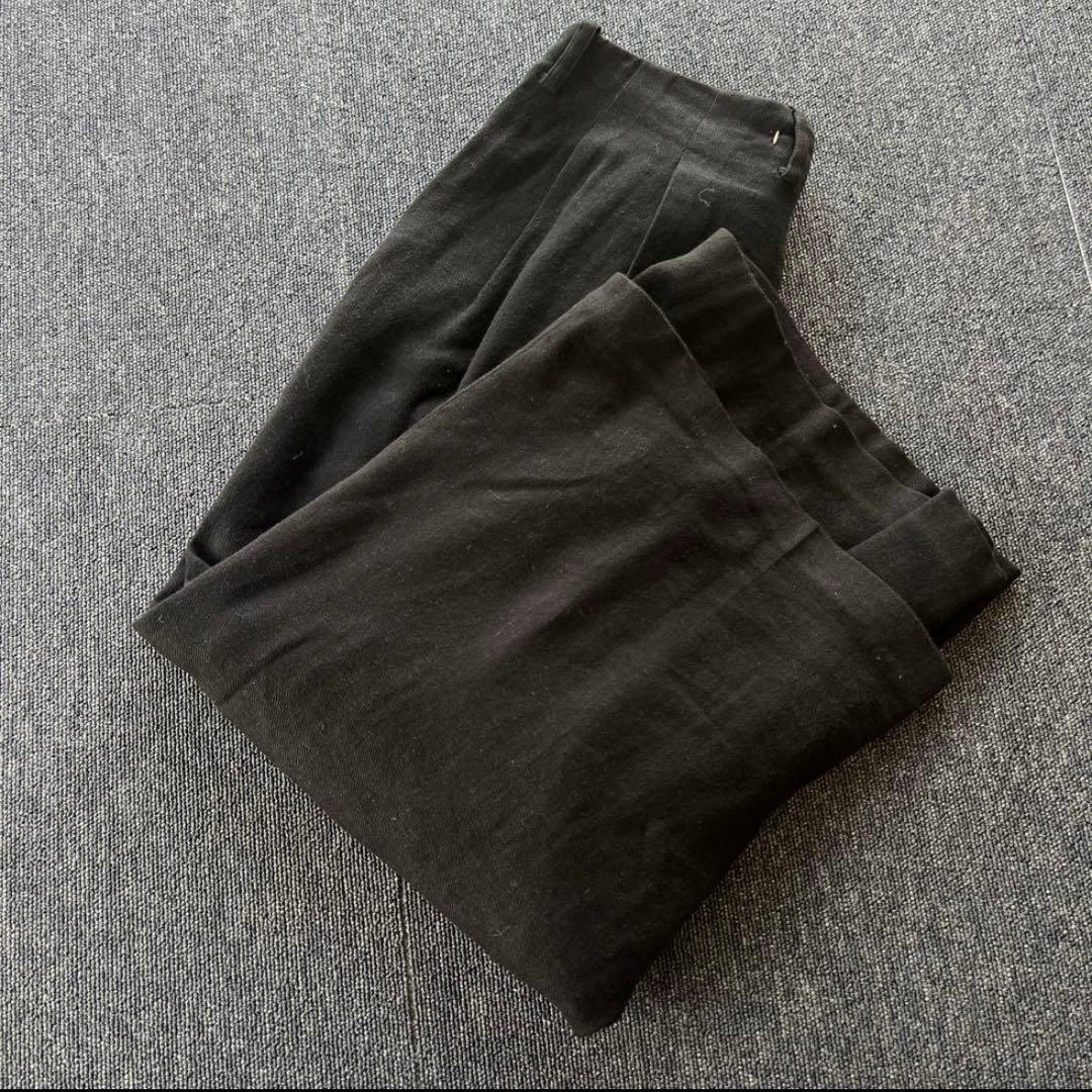 suzuki takayuki リネン ウール ラップワイドパンツ