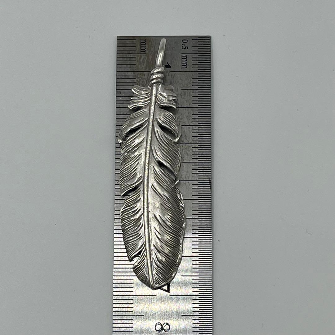 美品　サード　シルバー925 フェザー特大　68mm