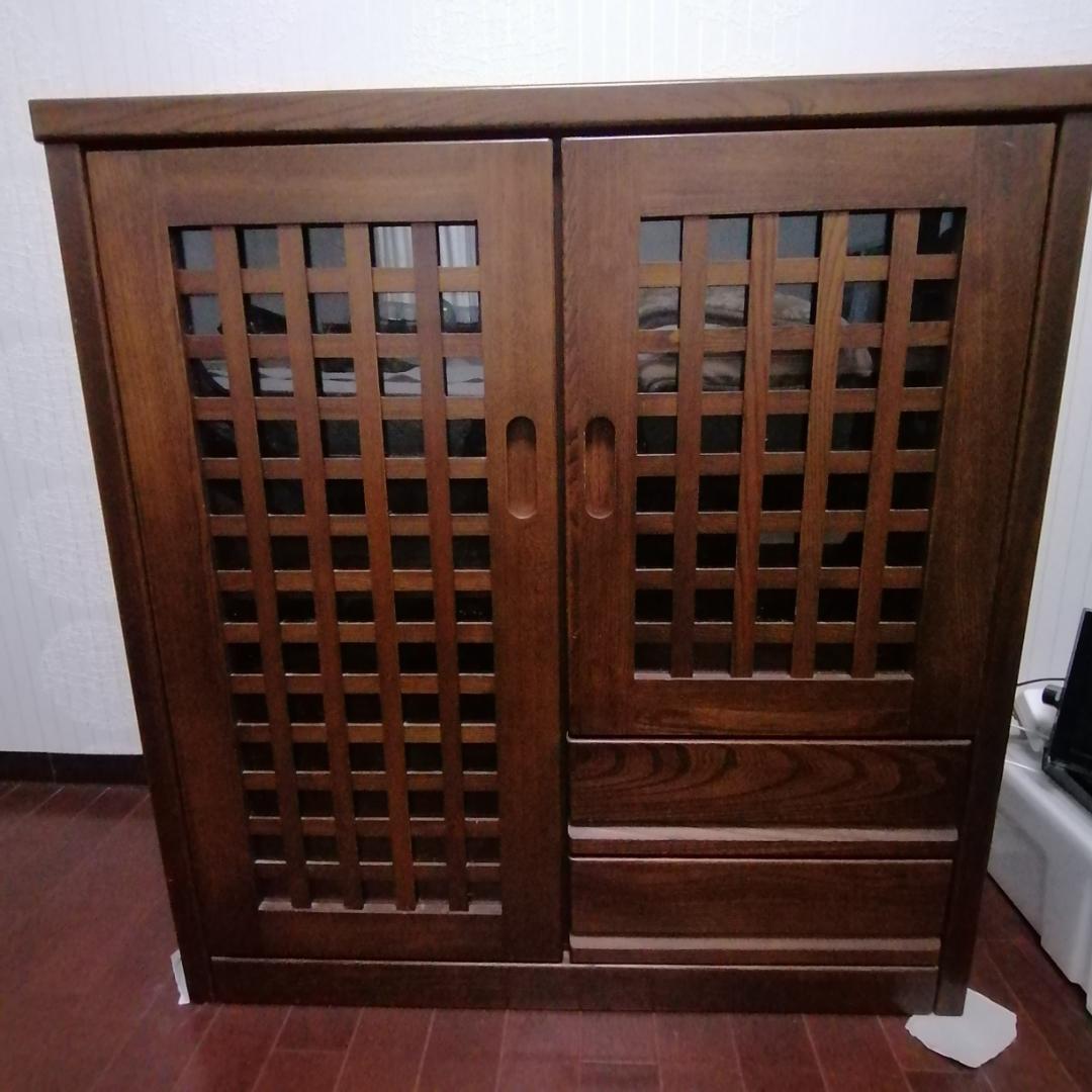 神奈川　和モダン　美品　本棚　W80.5✕D35✕H89　ブックシェルフ