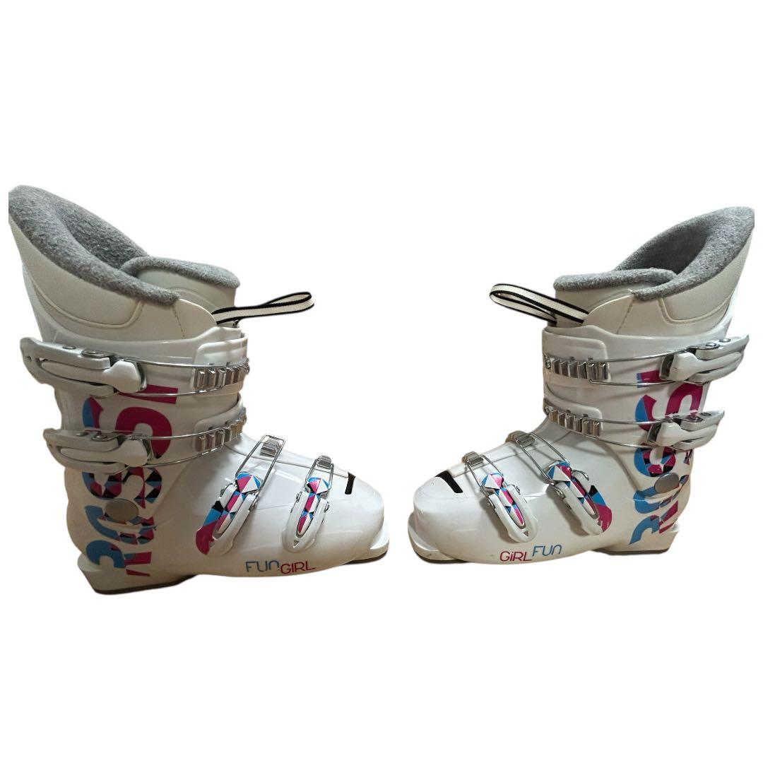 ジュニア　スキー板　ビンディング　ブーツ　ストック　4点セット