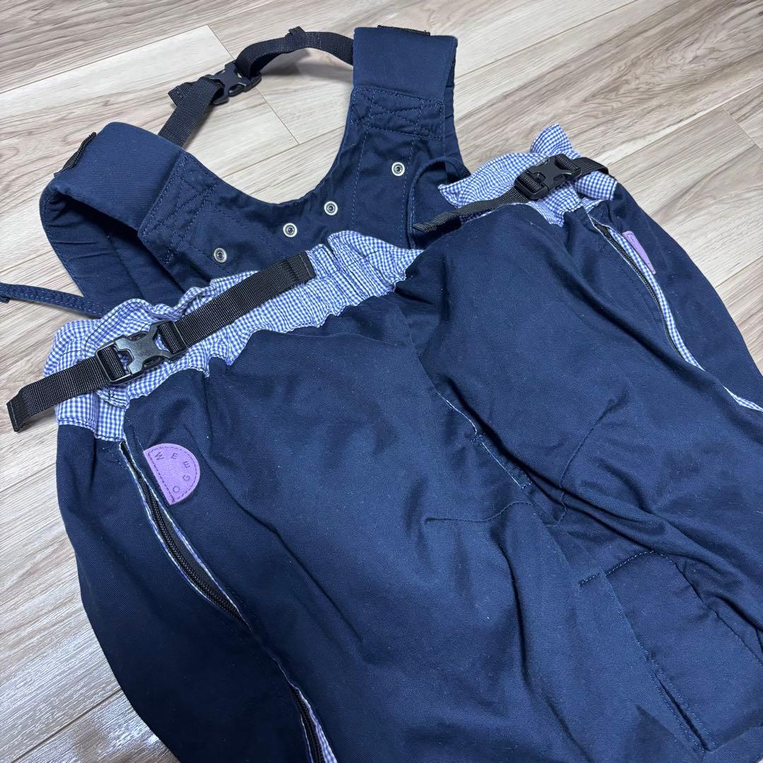 ウィーゴツイン　ネイビー 双子　抱っこ紐　付属品全てあり