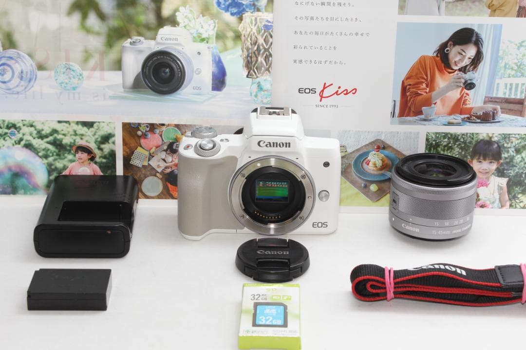 ❤️超人気最新モデル❤️Canon EOS Kiss M2 ホワイト