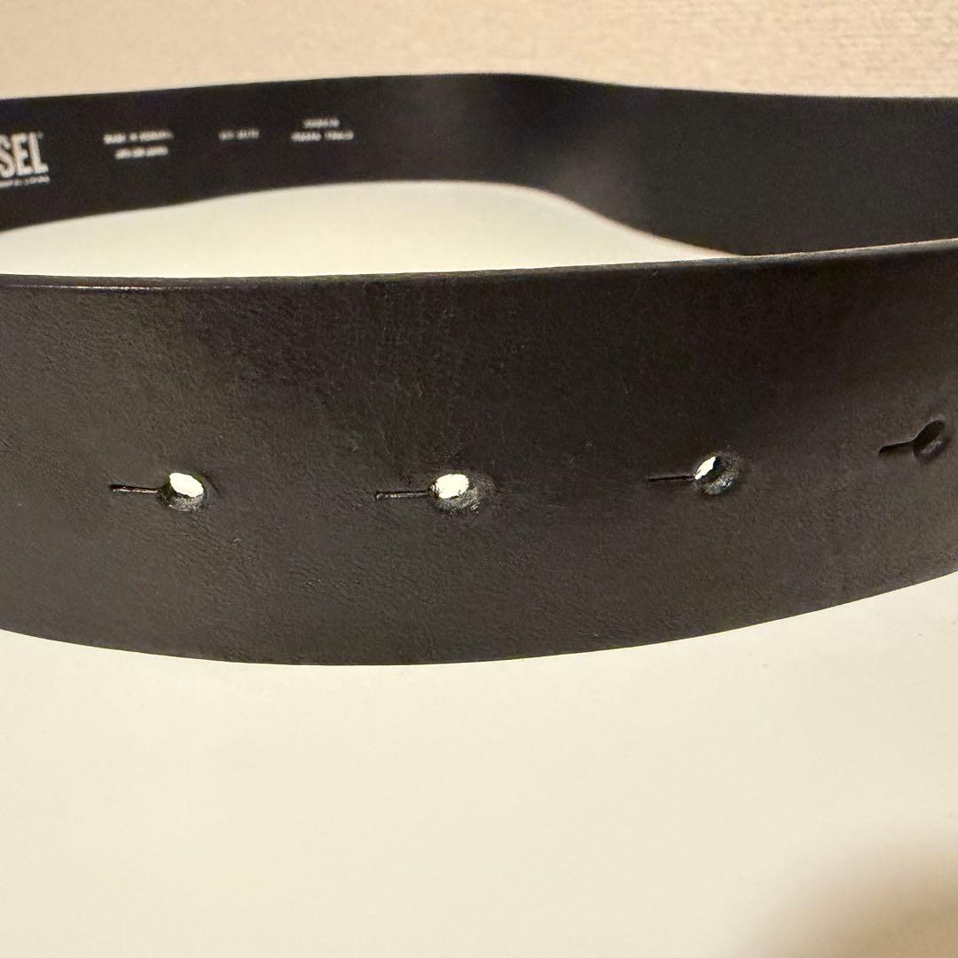 DIESEL B-1dr 80サイズ ブラックレザー ベルト