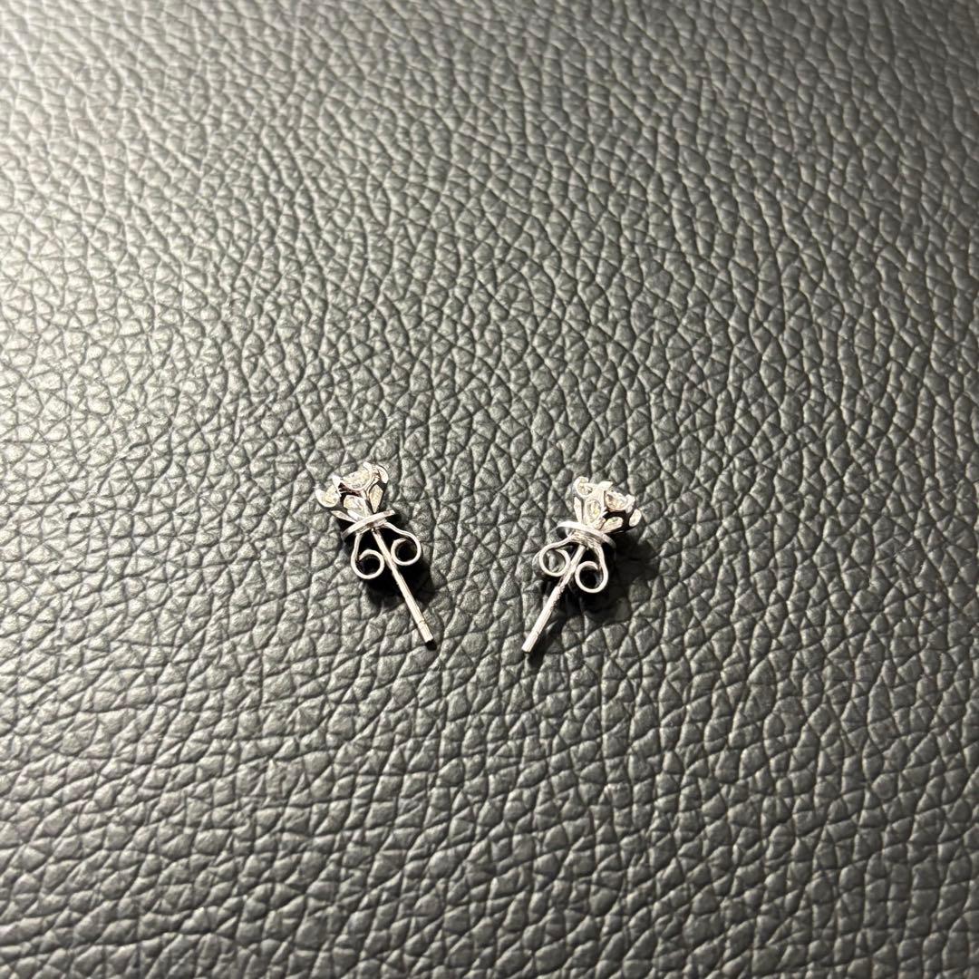 silver925 モアサナイト シルバー ピアス アバランチ