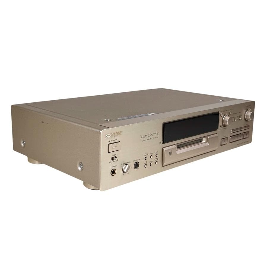 動作品・説明書付属・ソニー ミニディスクデッキ ゴールド MDS-JB930