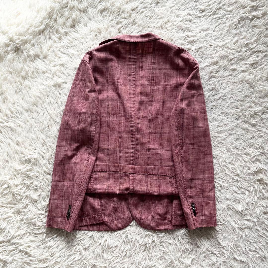 <美品>BOGLIOLI 新ロゴ K.JACKET ピンクジャケット サイズ48