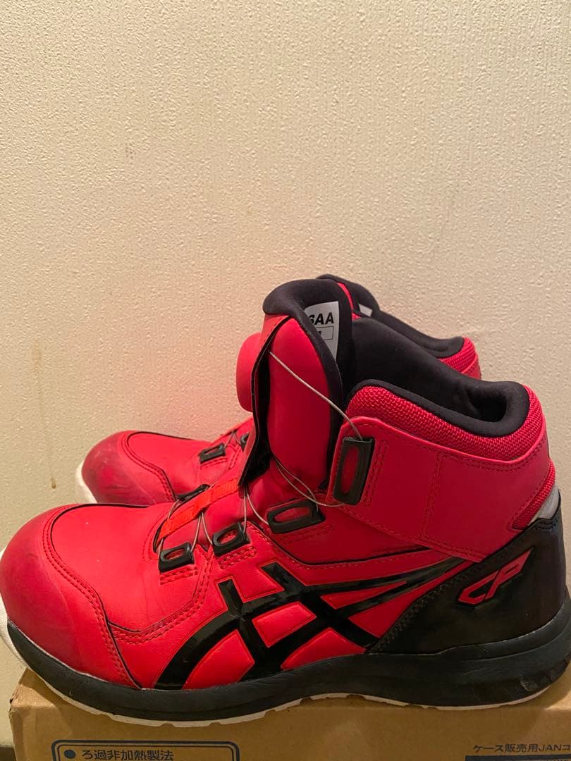 ASICS CP BOAシステム安全靴 レッド　26cm