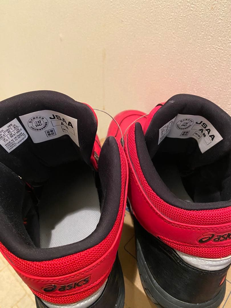 ASICS CP BOAシステム安全靴 レッド　26cm