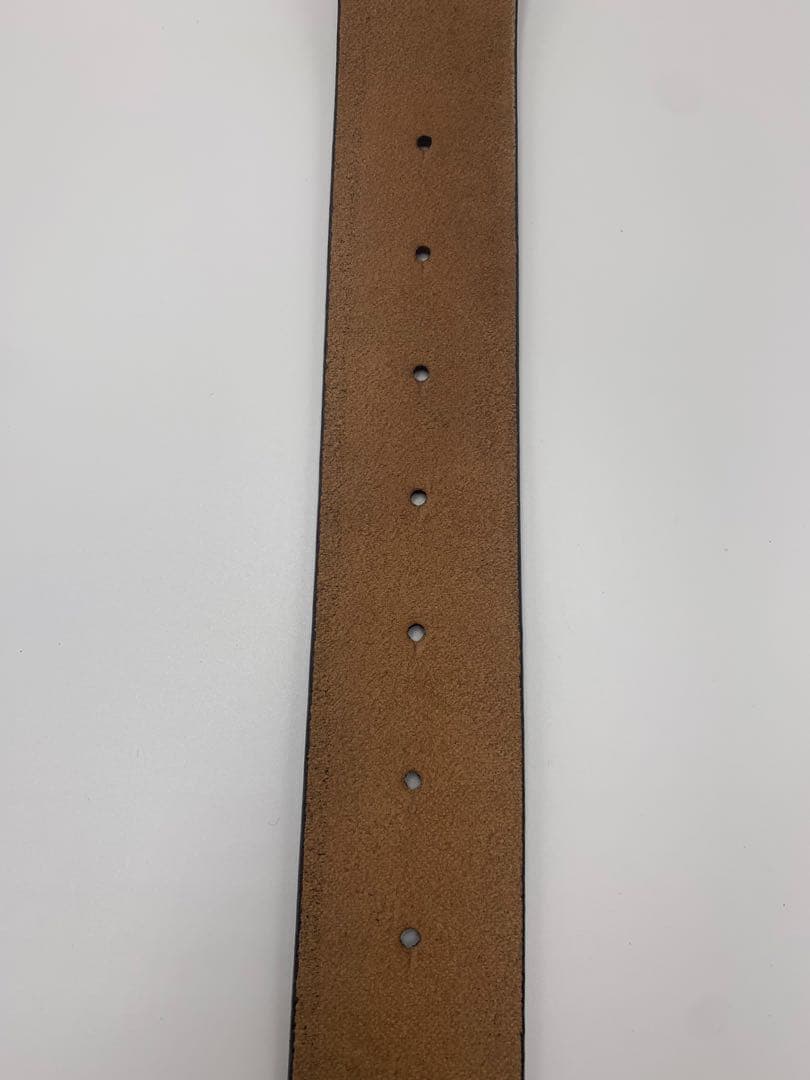 【美品】グッチ　GUCCI ダブルGロゴ ブラックレザーベルト　メンズ