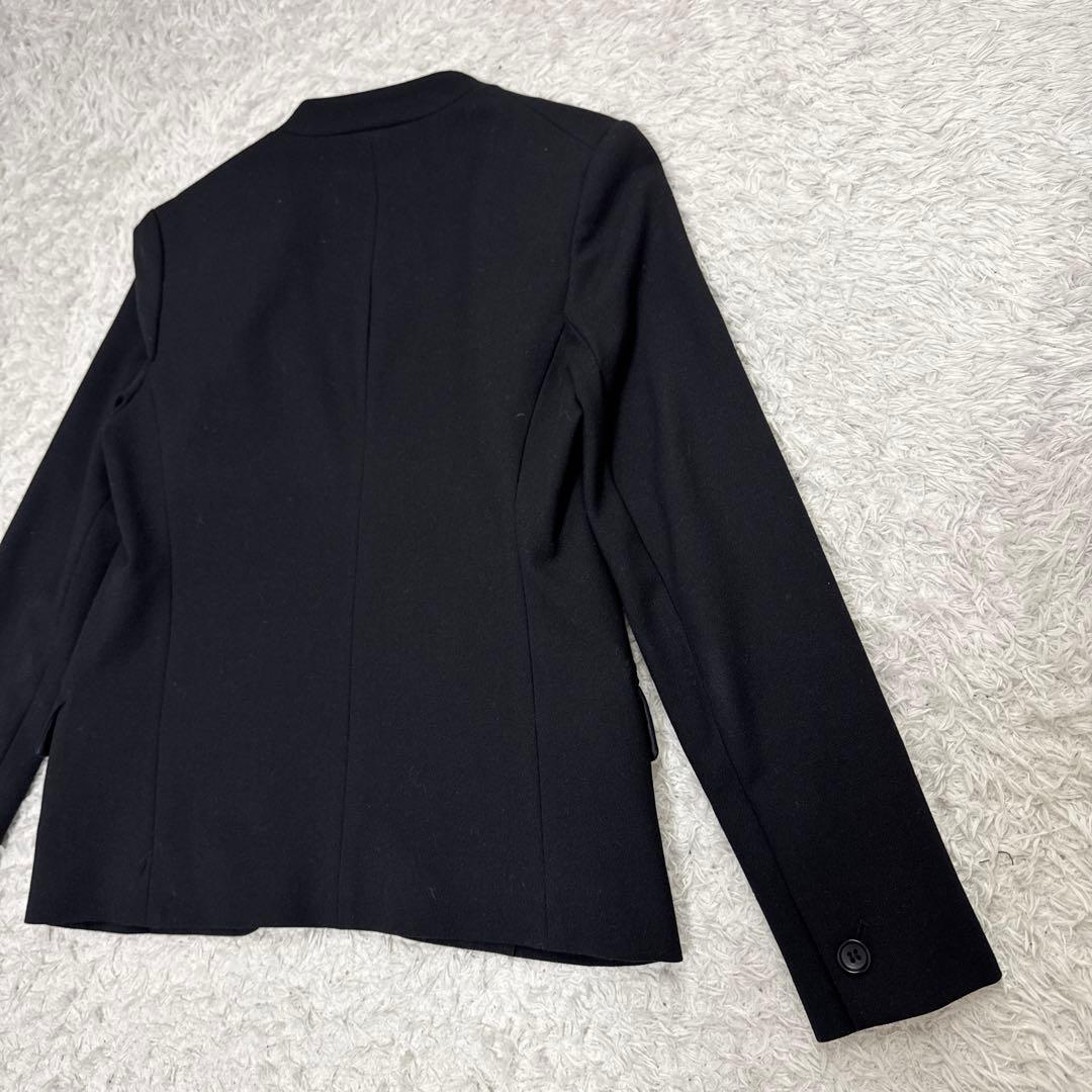 PLST プラステ ウォームリザーブ カラーレスジャケット スティックパンツ 黒