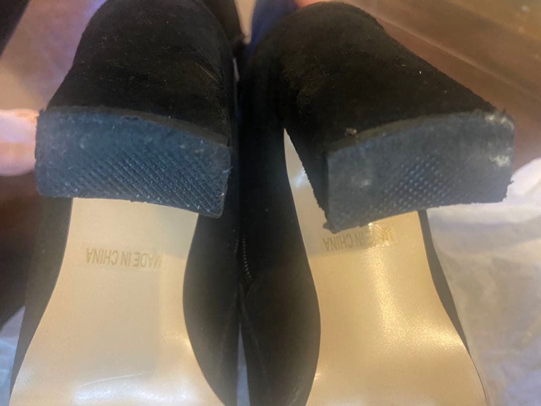 ACYM ブラック ロングブーツ 高ヒール