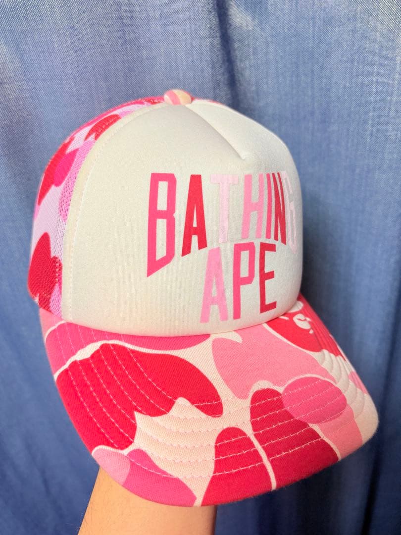 BAPE カモフラージュ メッシュキャップ