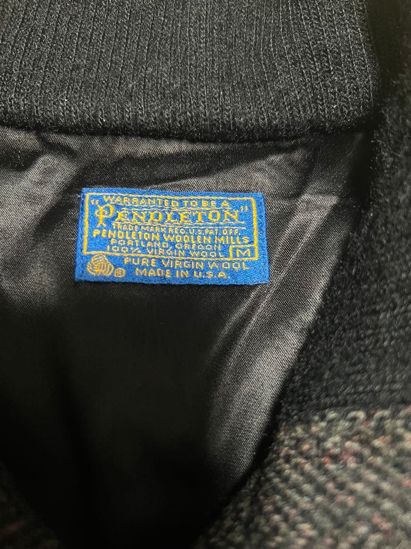 USA 70s PENDLETON ハリントンジャケット ウール ブルゾン G9
