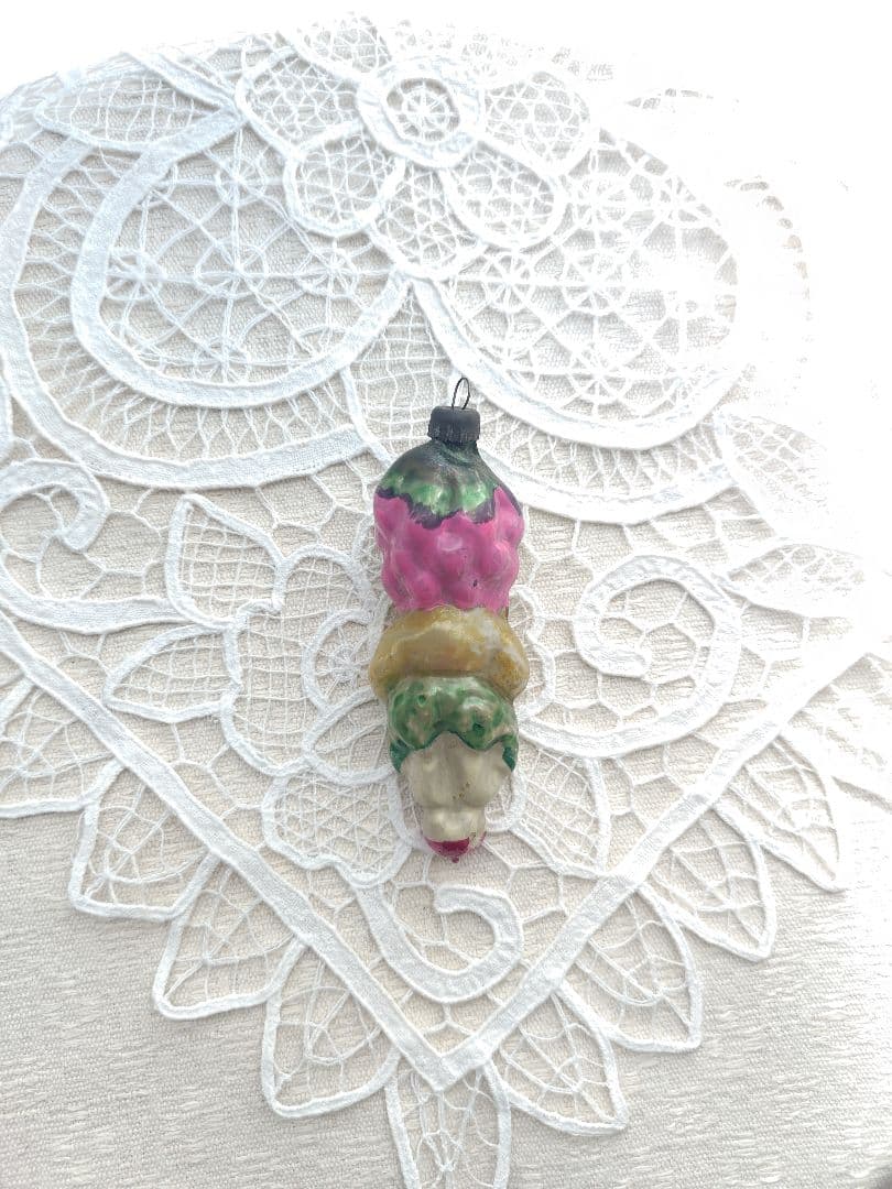 クリスマス　ガラスオーナメント 5個セット　ソビエト　ヴィンテージ