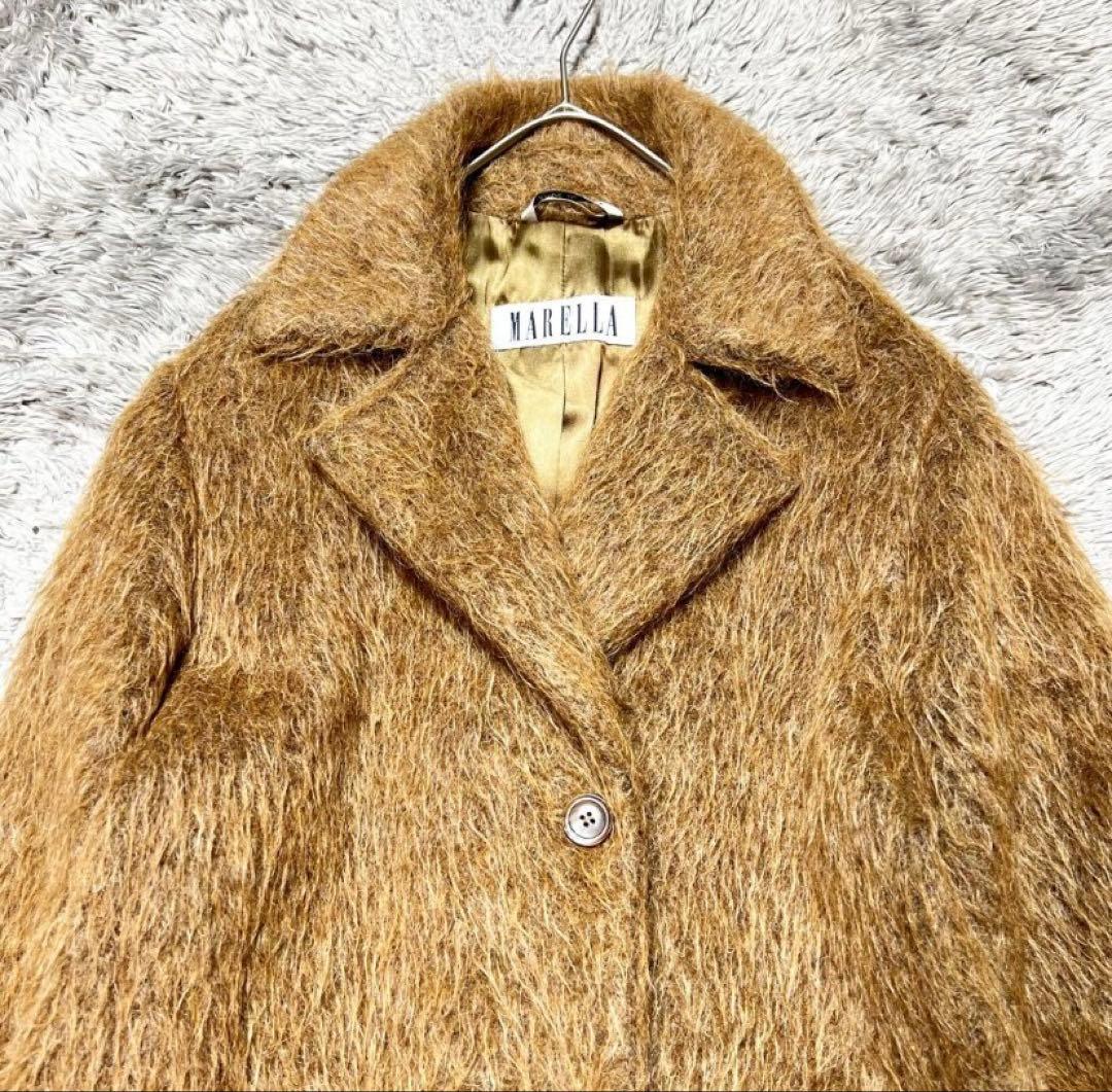 ★美品★MaxMara★MARELLA ★アルパカ★シャギー★チェスターコート★