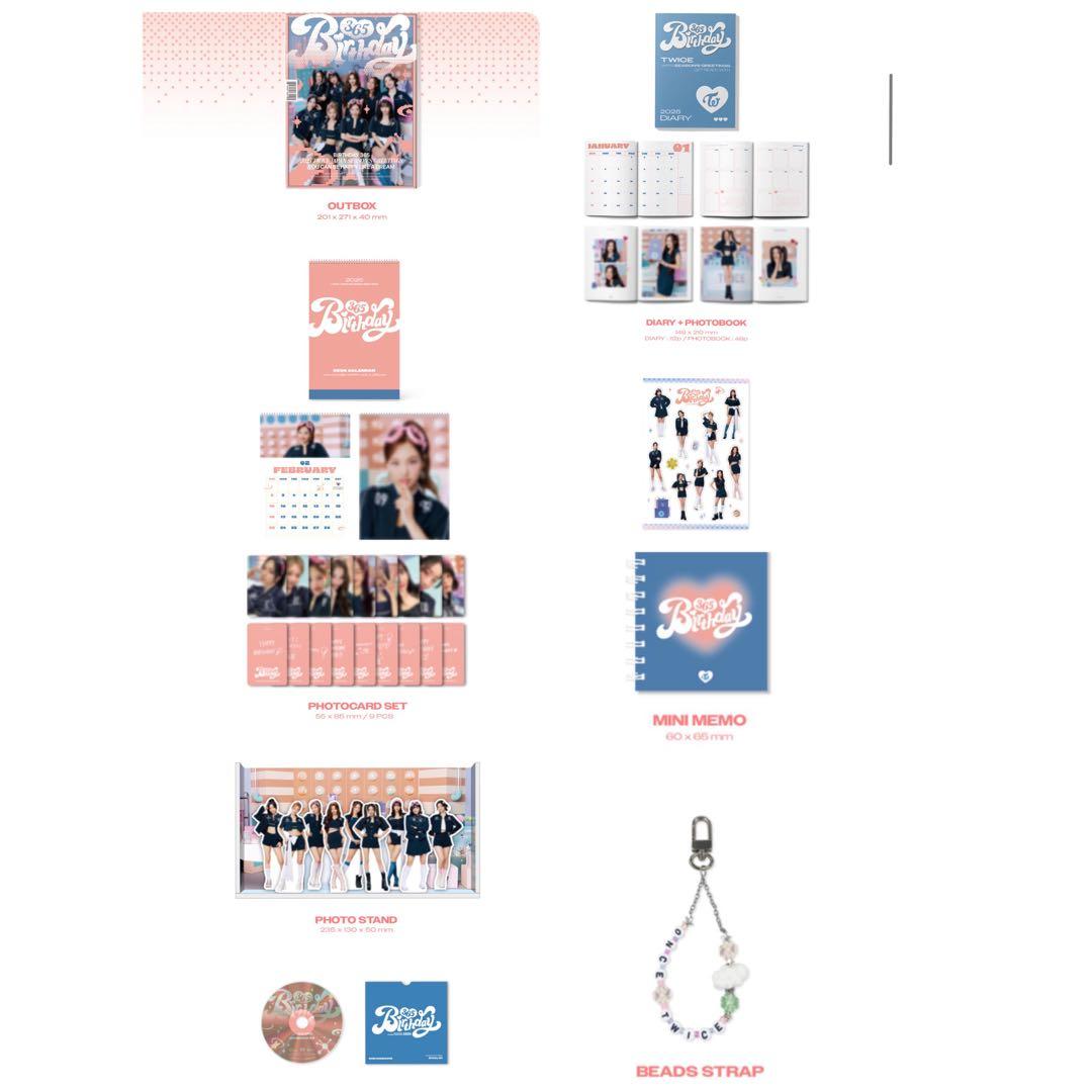 未開封 TWICE シーグリ 2025 BIRTHDAY 365 フォトカード