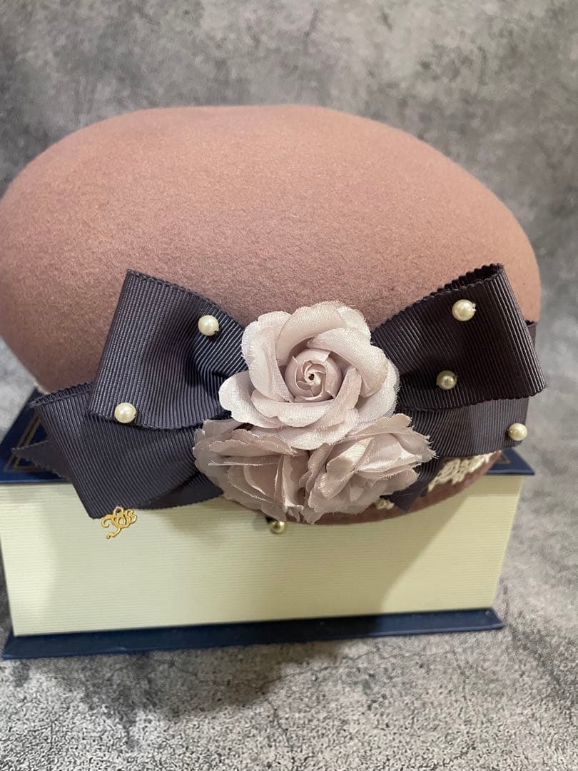 イノセントワールド ロマンスリボンハット　モーヴピンク×パープル