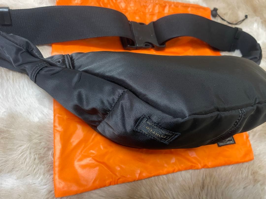 【美品】PORTER タンカー ウエストバッグ ボディバッグ ブラック L 袋付