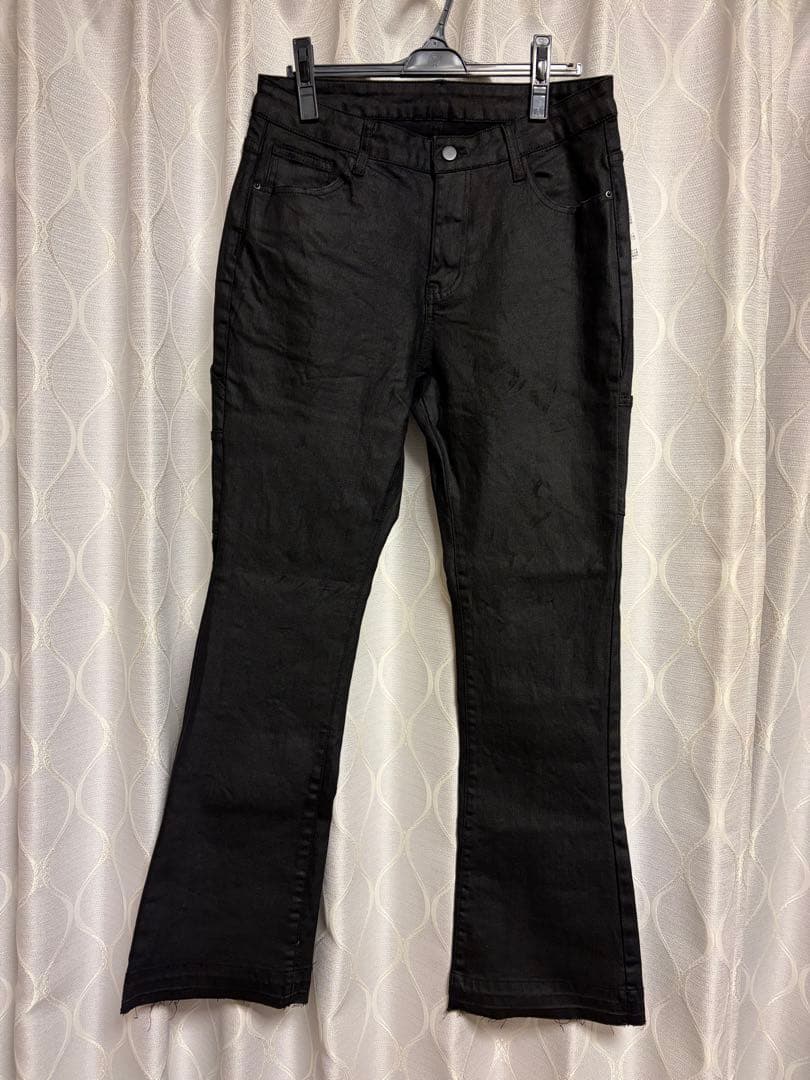 激レア★M.U.L.★リメイクコーティングデニム黒ブラックm.u.l