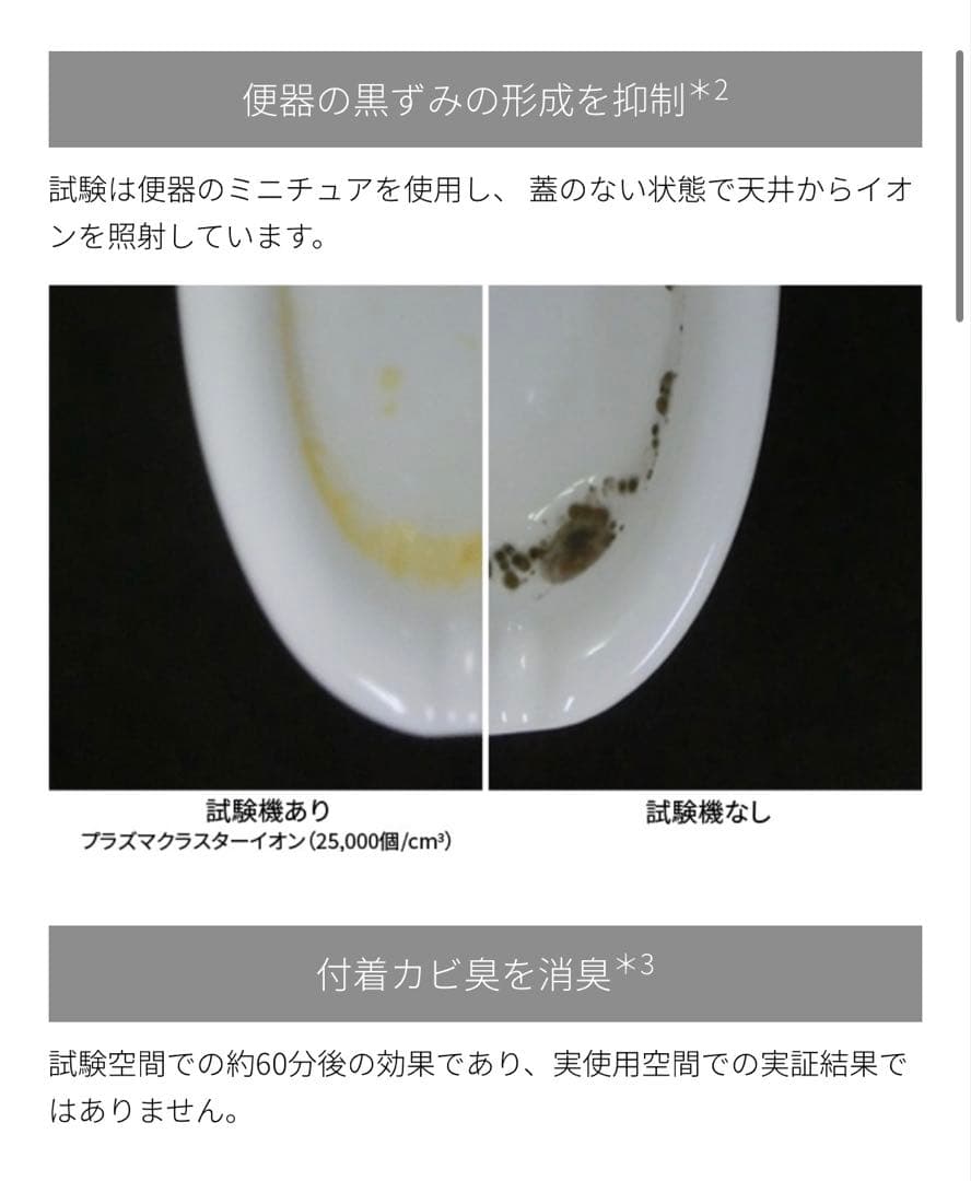 SHARP IG-LTA20-W プラズマクラスターイオン発生器 トイレ用