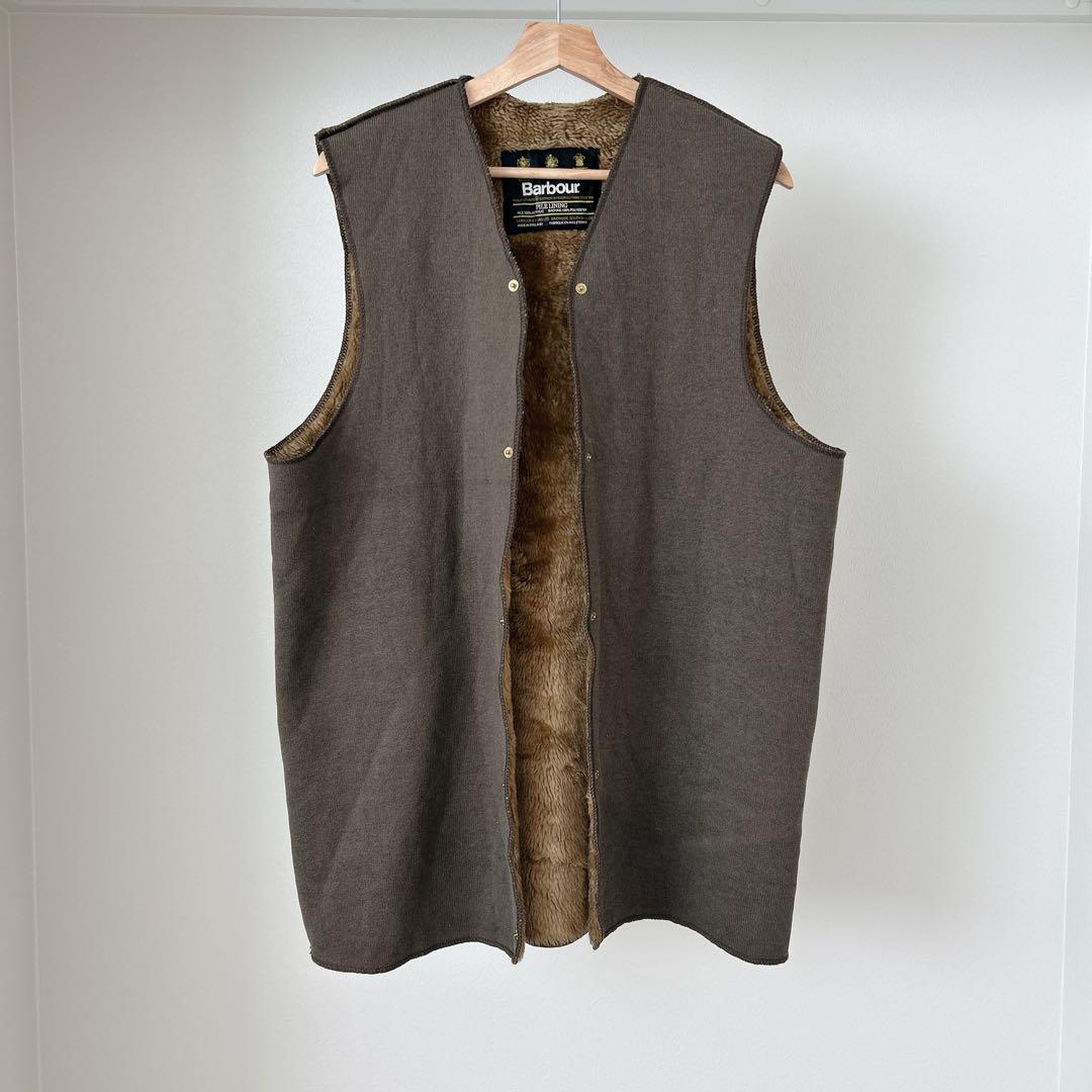 90s ビンテージ barbour バブアー ボアライナー ベスト 3ワラント