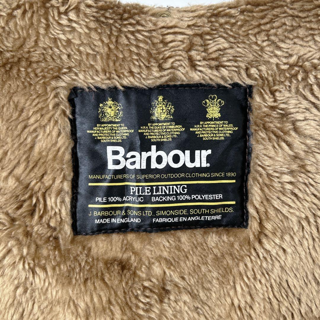 90s ビンテージ barbour バブアー ボアライナー ベスト 3ワラント