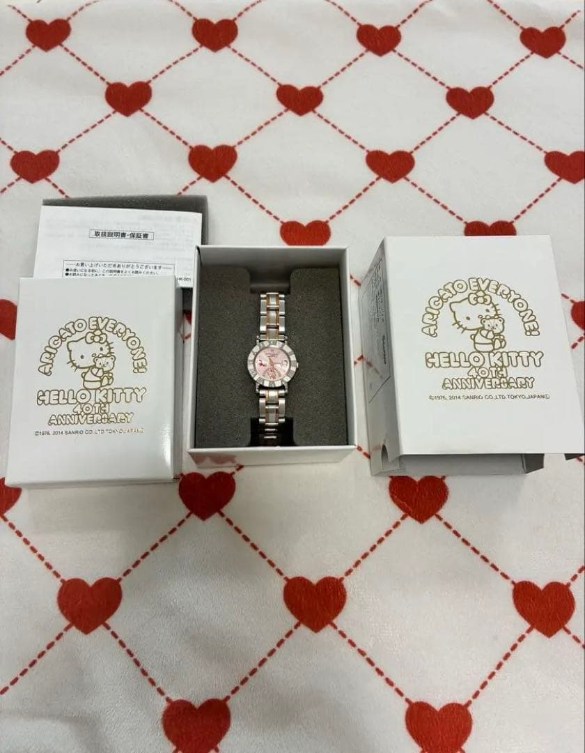 【限定品】ハローキティ シルバーエレガンスウォッチ メタルバンドモデル