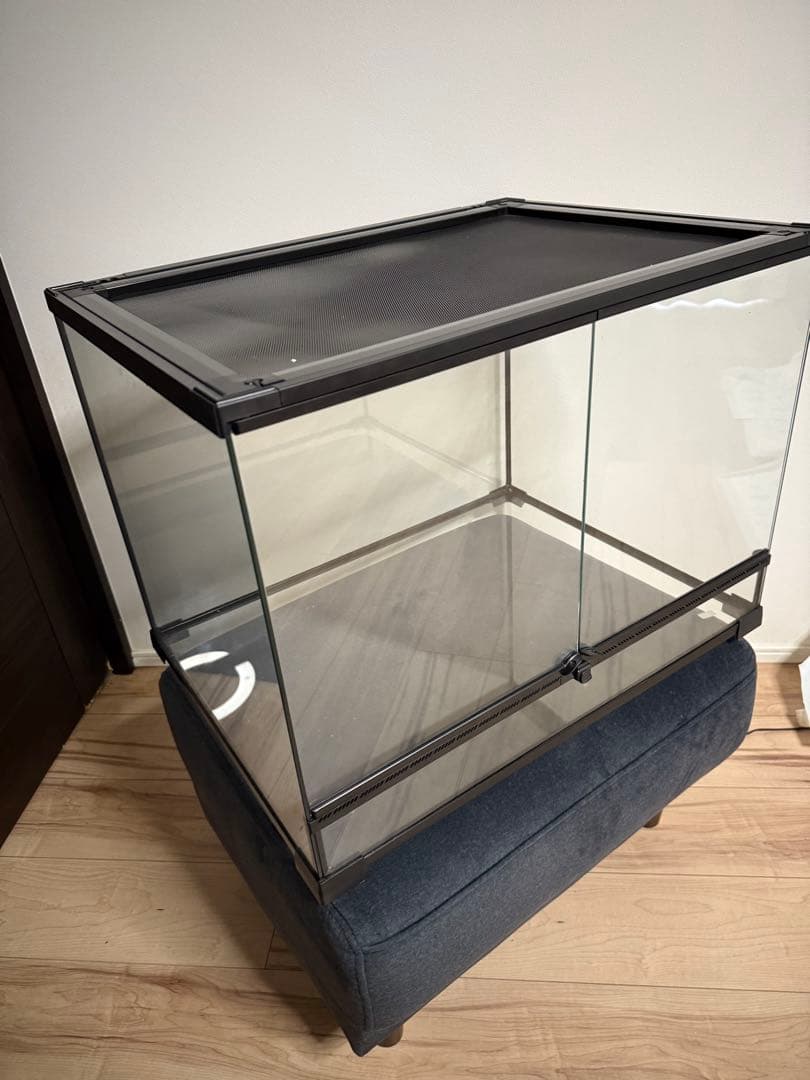 60×45×45 ガラス飼育ケージ 中型 両開き