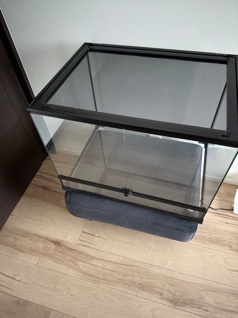 60×45×45 ガラス飼育ケージ 中型 両開き