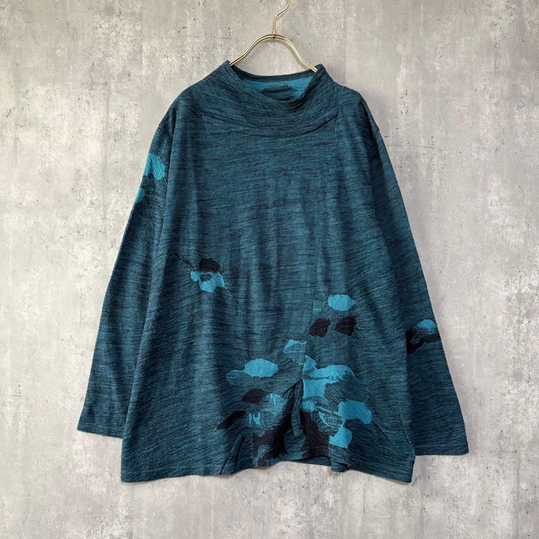 慈雨 センソユニコ ウール100 変形プルオーバー 紐でシルエット調整可能 40