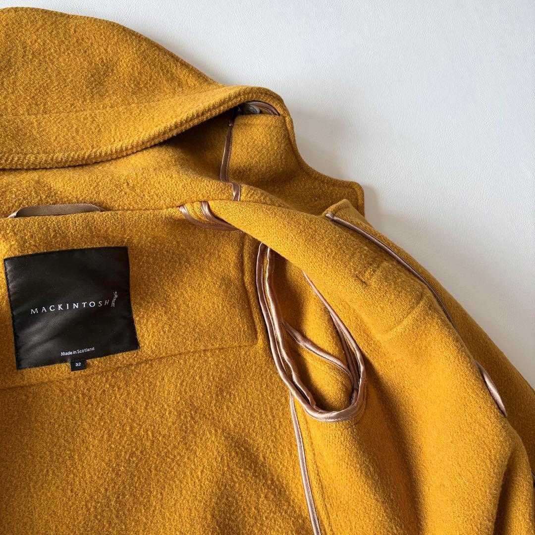 ■ MACKINTOSHダッフルコート英国製マスタードイエロー32