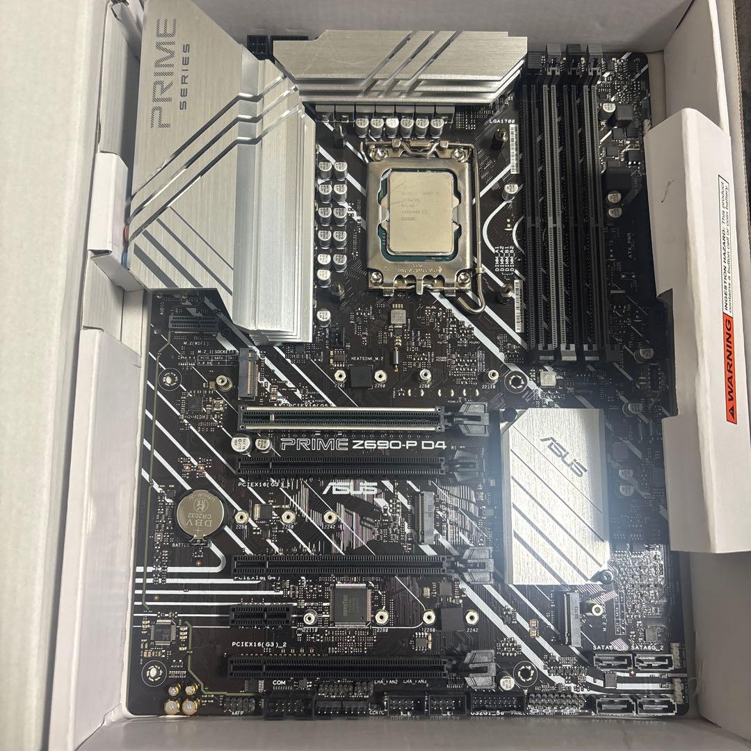 intel i7-12700 Z690-p セット