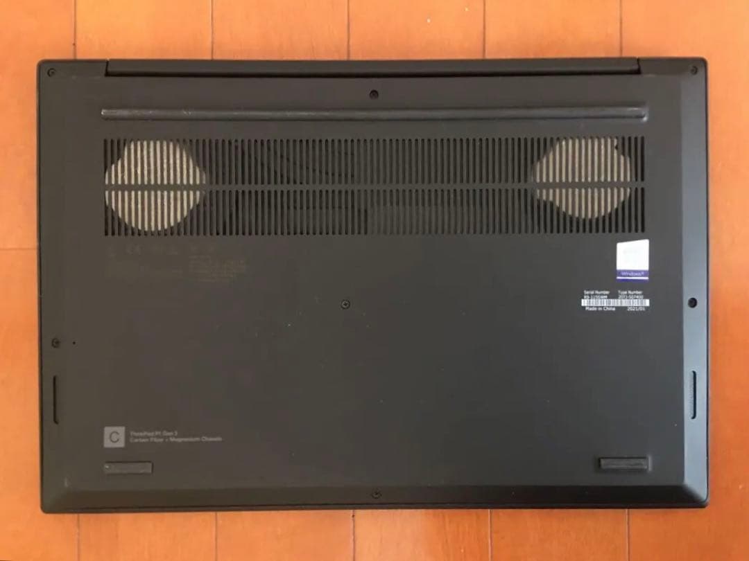 Windowsノート本体 Lenovo ThinkPad P1 Gen 3 (Xeon W-10855M)