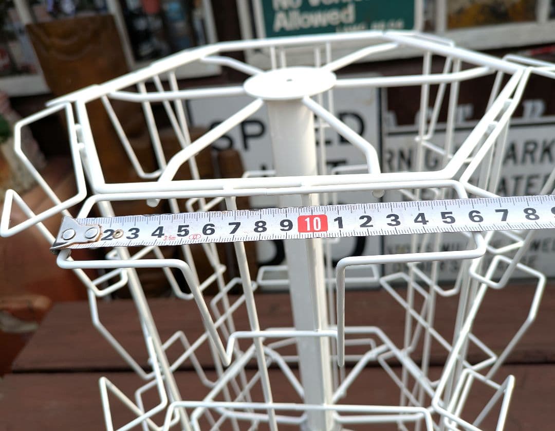 卓上ポストカード回転ラック　4段6面　店舗用什器