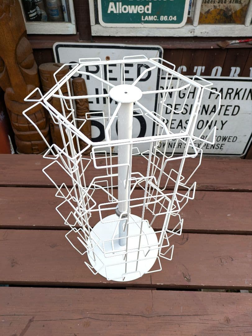 卓上ポストカード回転ラック　4段6面　店舗用什器