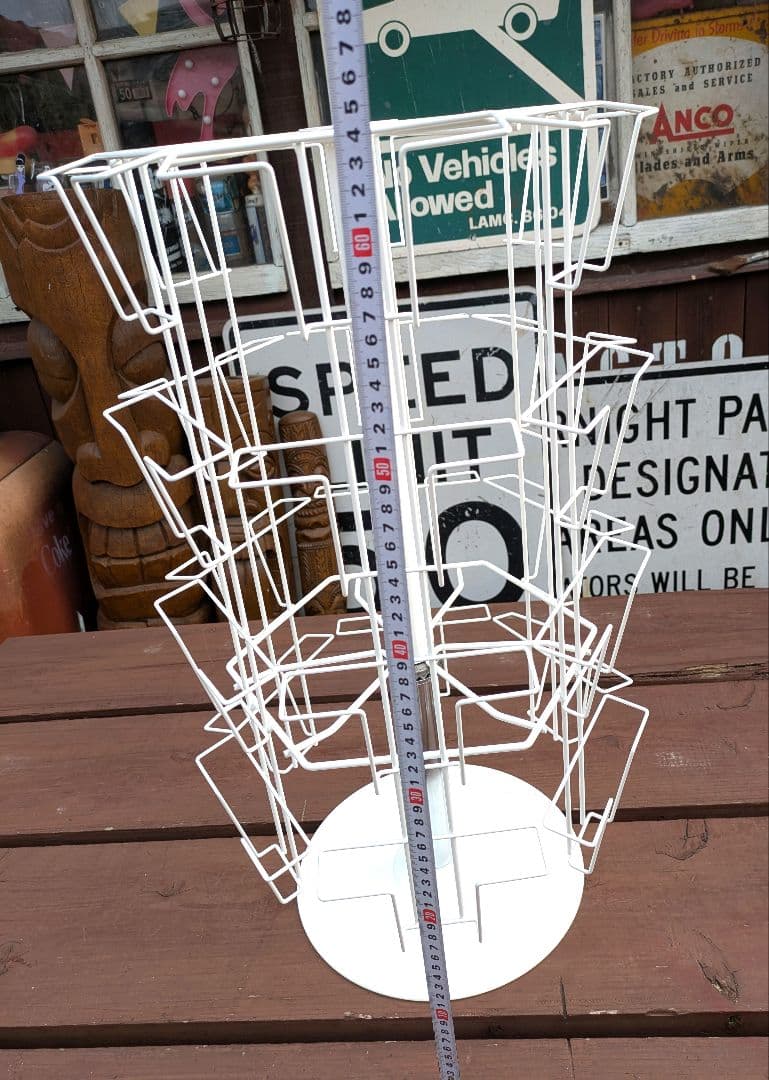 卓上ポストカード回転ラック　4段6面　店舗用什器