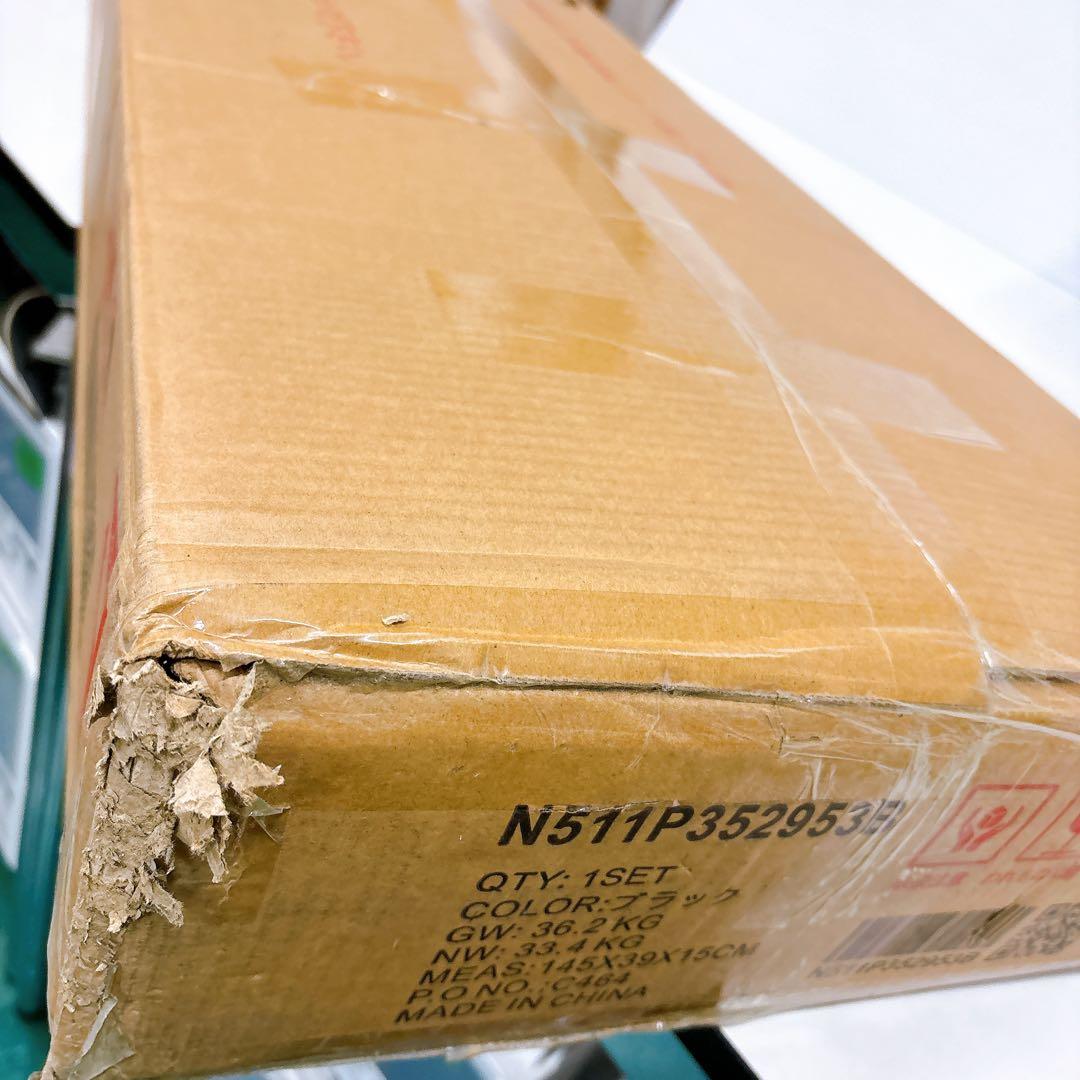 ★送料込み★ 棚・宮・脚・ヘッドボード付きローベッドフレーム ダブルサイズ