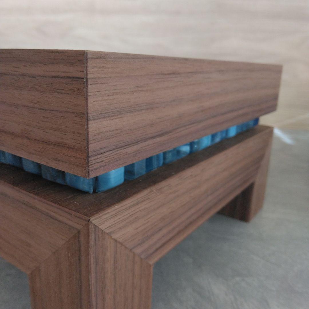 木製スピーカースタンド一対　ウォールナット