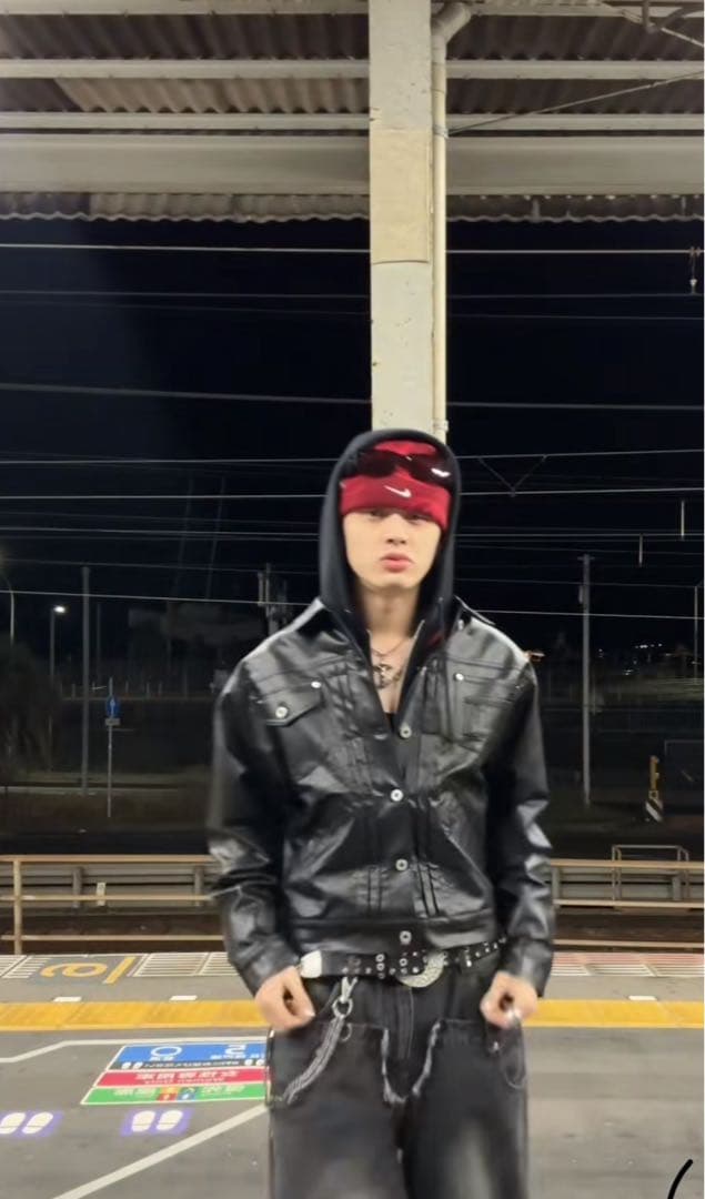 ジャケット・アウター ballsy denim jacket type leather jacket