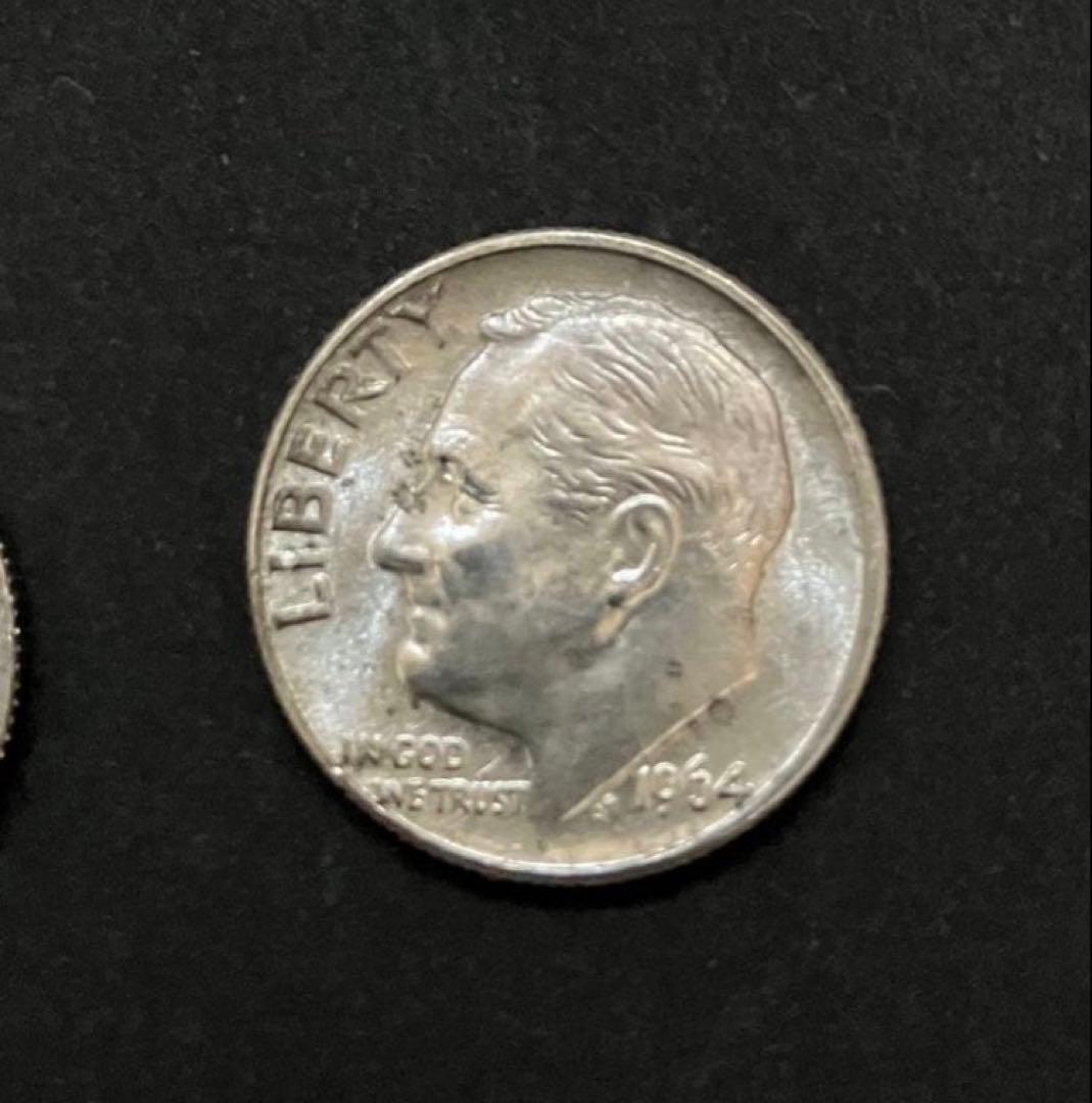 1964 セット② ジョン・F・ケネディ　ハーフダラー　クォーター　ワンダイム