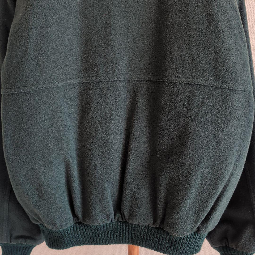 80s エルエルビーン ウールブルゾン レザー襟 ボンバージャケット USA製