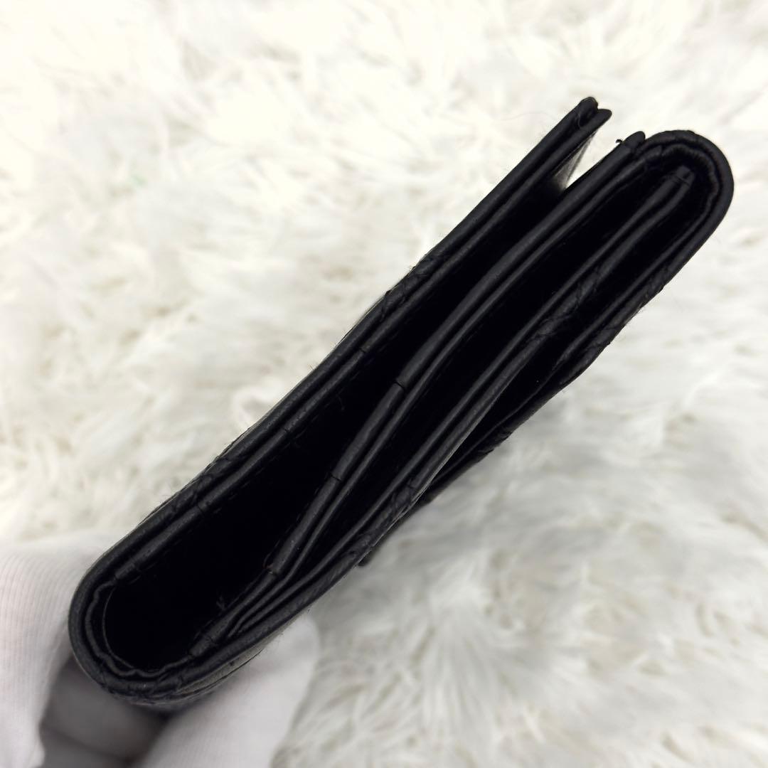 極上美品⭐️CHANELシャネル ココマーク ビコローレ Wホック 財布 レザー