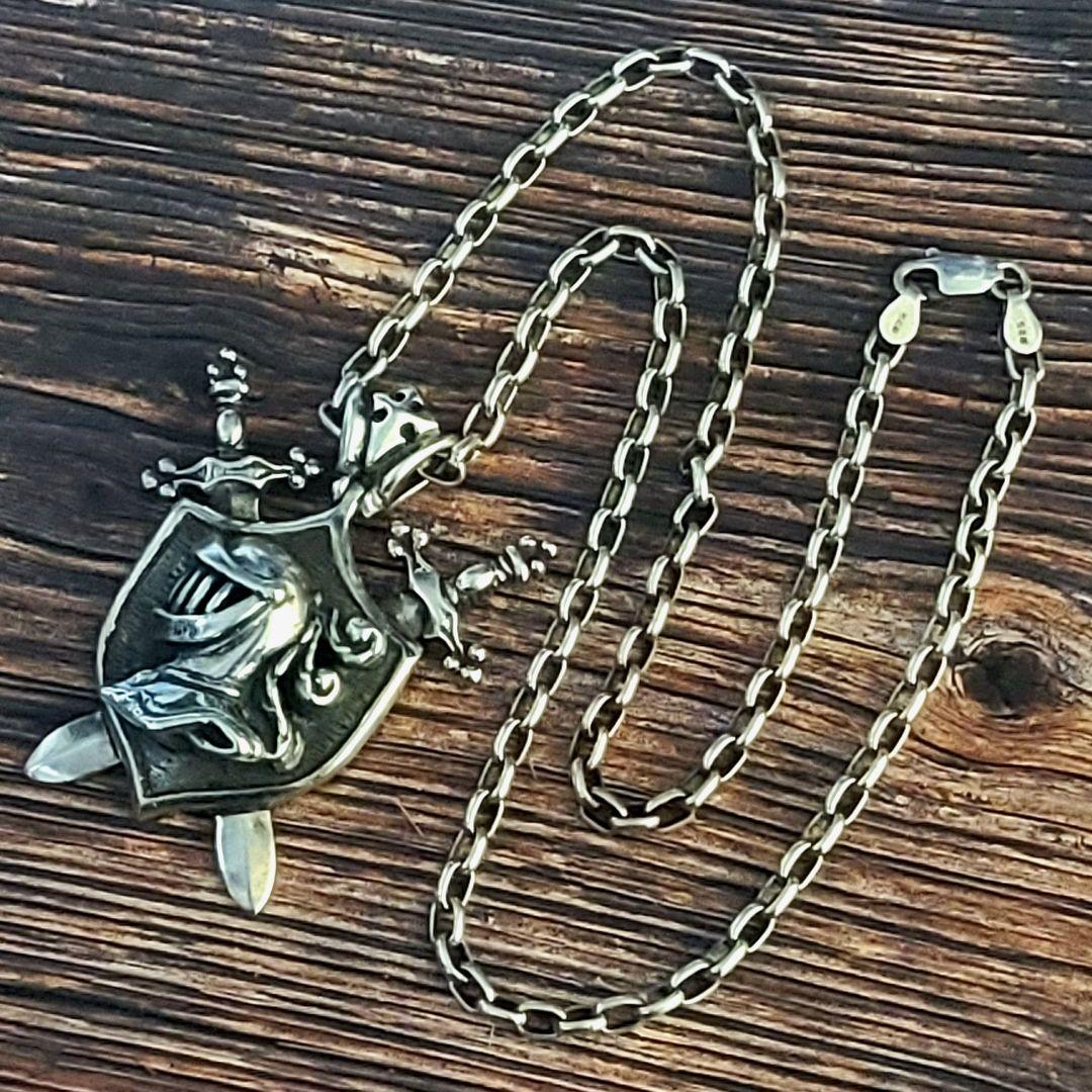 新品定価12万超 生産終了 スターナイツ ペンダント チェーン シルバー925