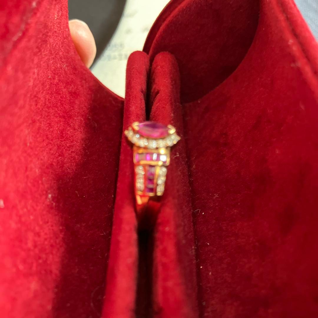 18金ルビー＆ダイヤ　指輪